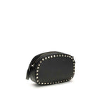 Valentino Garavani Black Calf Leather Bos Taurus Shoulder Bag