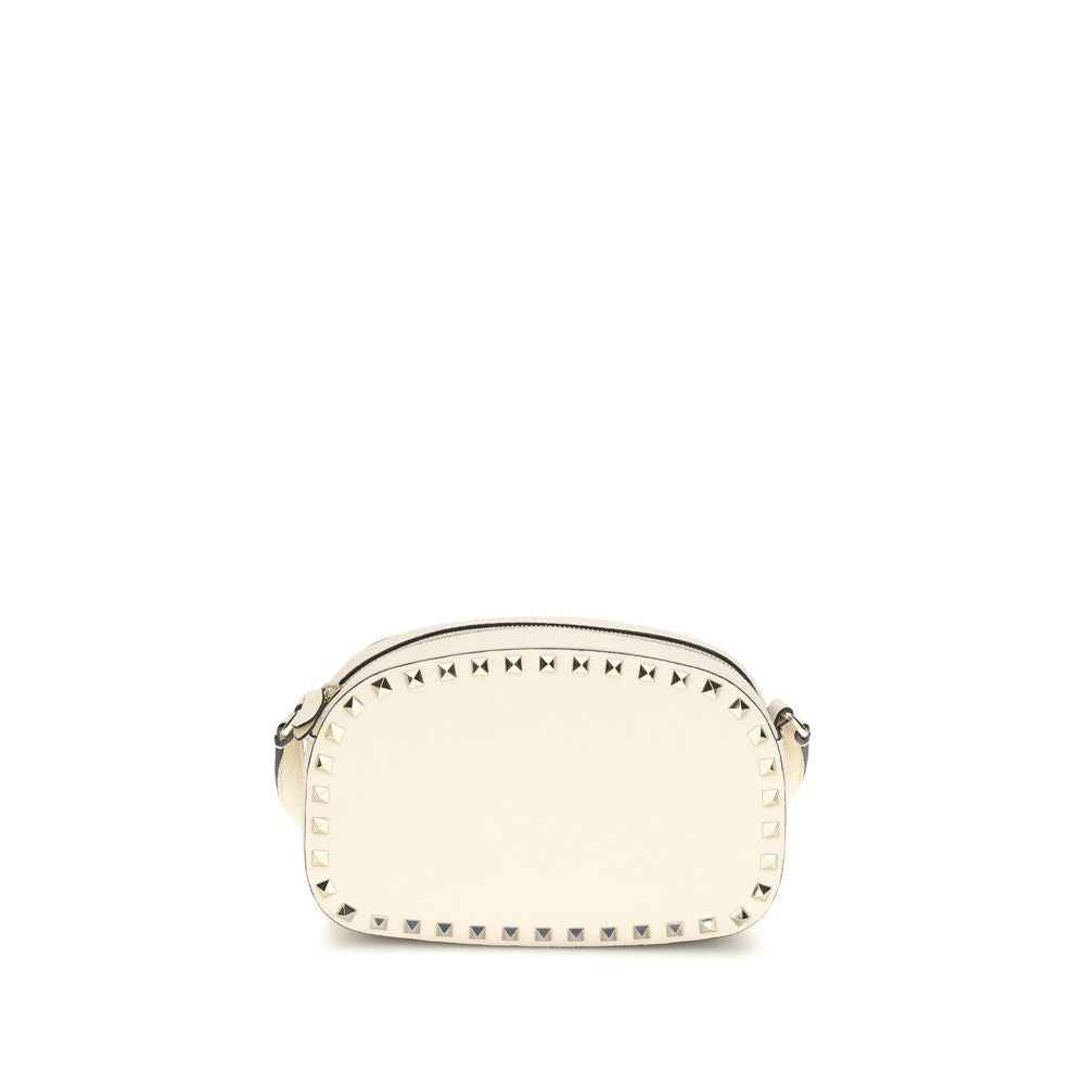 Valentino Garavani Beige Calf Leather Bos Taurus Shoulder Bag