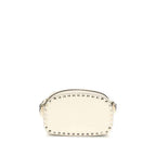 Valentino Garavani Beige Calf Leather Bos Taurus Shoulder Bag