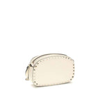Valentino Garavani Beige Calf Leather Bos Taurus Shoulder Bag