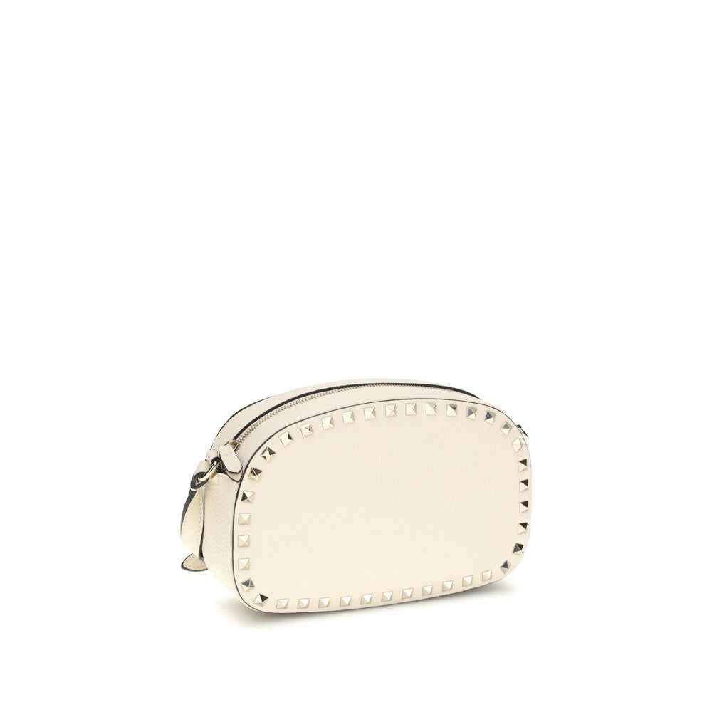 Valentino Garavani Beige Calf Leather Bos Taurus Shoulder Bag