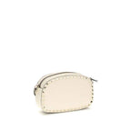 Valentino Garavani Beige Calf Leather Bos Taurus Shoulder Bag