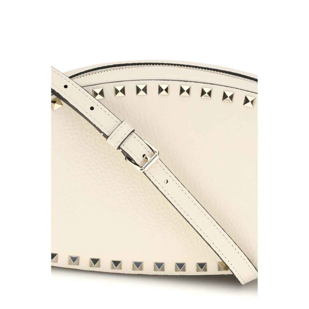 Valentino Garavani Beige Calf Leather Bos Taurus Shoulder Bag