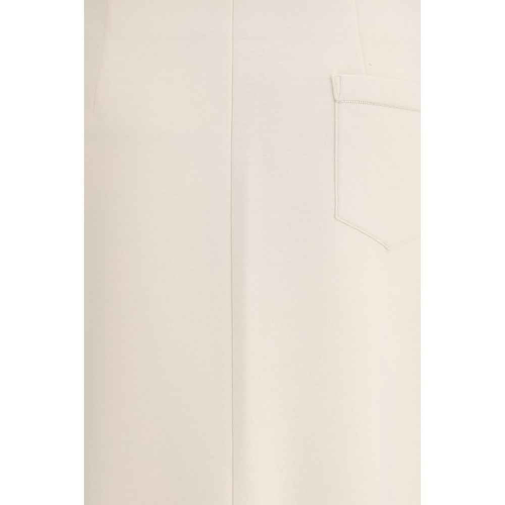 Fabiana Filippi Beige Modal Midi Skirt