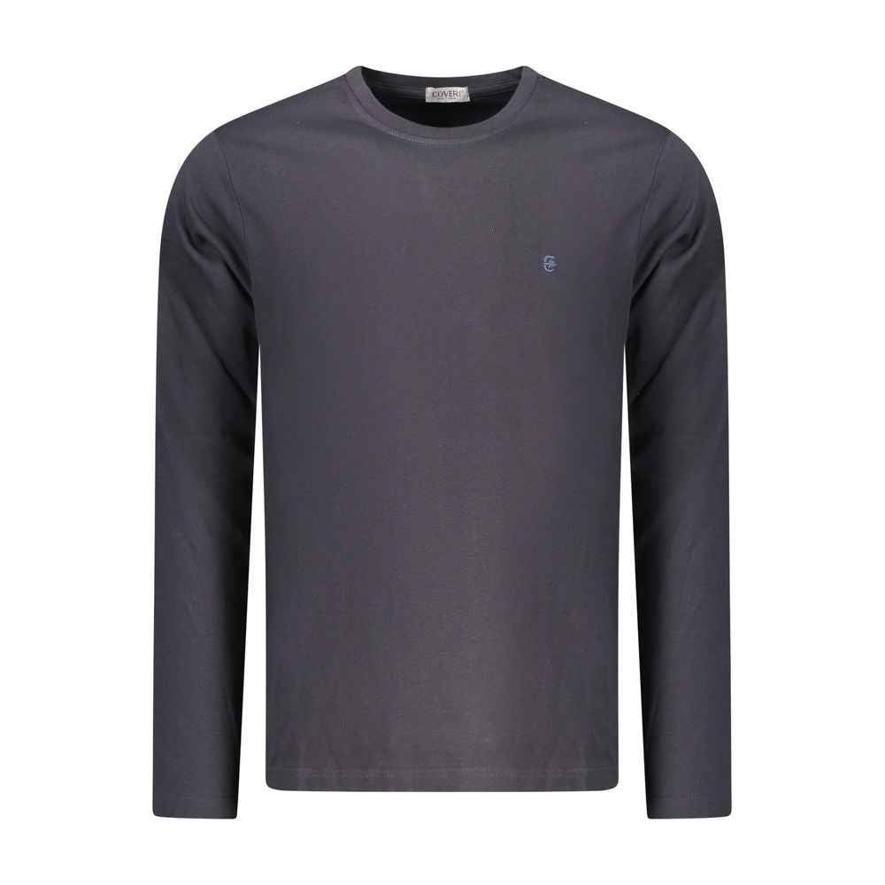 Coveri Moving Blue Cotton Men T-Shirt