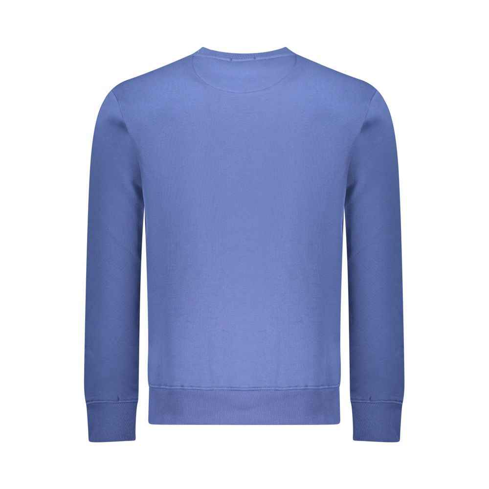 Coveri Moving Blue Cotton Men Sweatshirt
