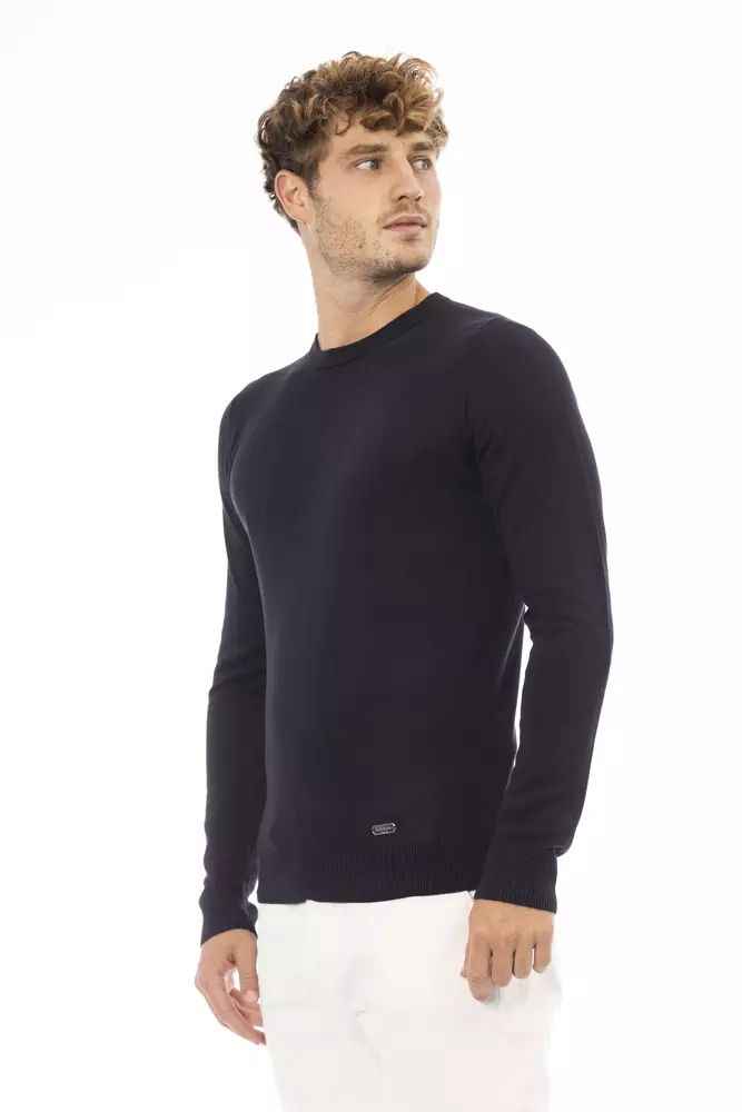 Baldinini Trend Blue Cashmere Sweatshirt