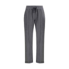 Brunello Cucinelli Gray Cotton Athletic Pants