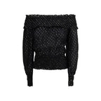 Self-Portrait Black Viscose Blouse