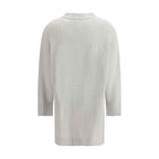 Fabiana Filippi Gray Fleece Wool Cardigan