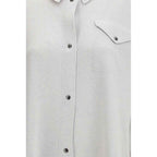 Fabiana Filippi Gray Fleece Wool Shirt