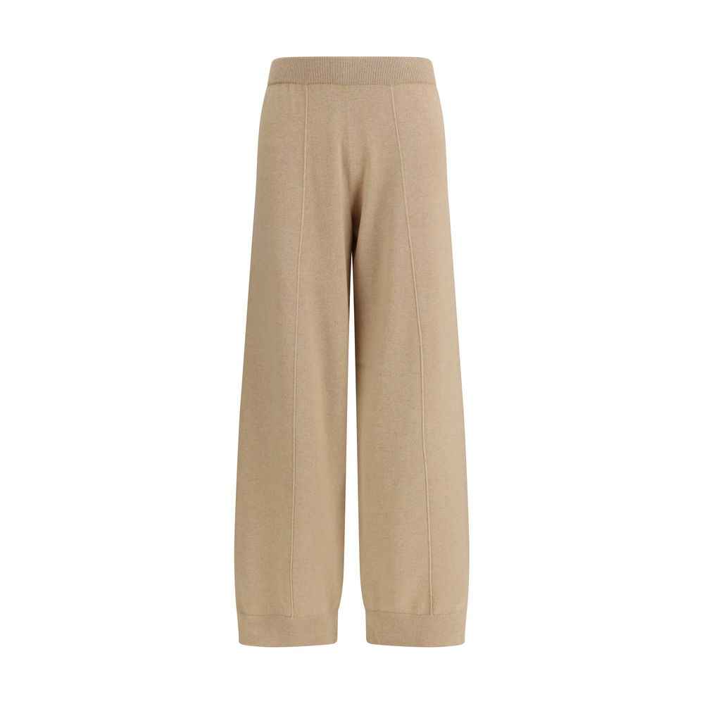 Fabiana Filippi Beige Fleece Wool Casual Pants