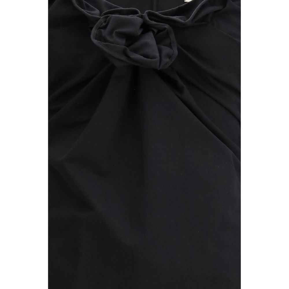 Magda Butrym Black Cotton Casual Dress