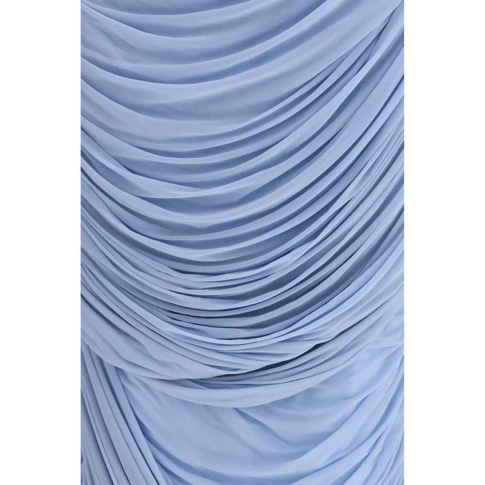 Magda Butrym Light Blue Copper Midi Skirt