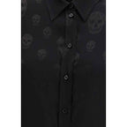 Alexander McQueen Black Viscose Pattern Shirt