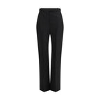 Alexander McQueen Black Cotton Dress Pants