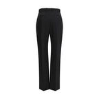 Alexander McQueen Black Cotton Dress Pants