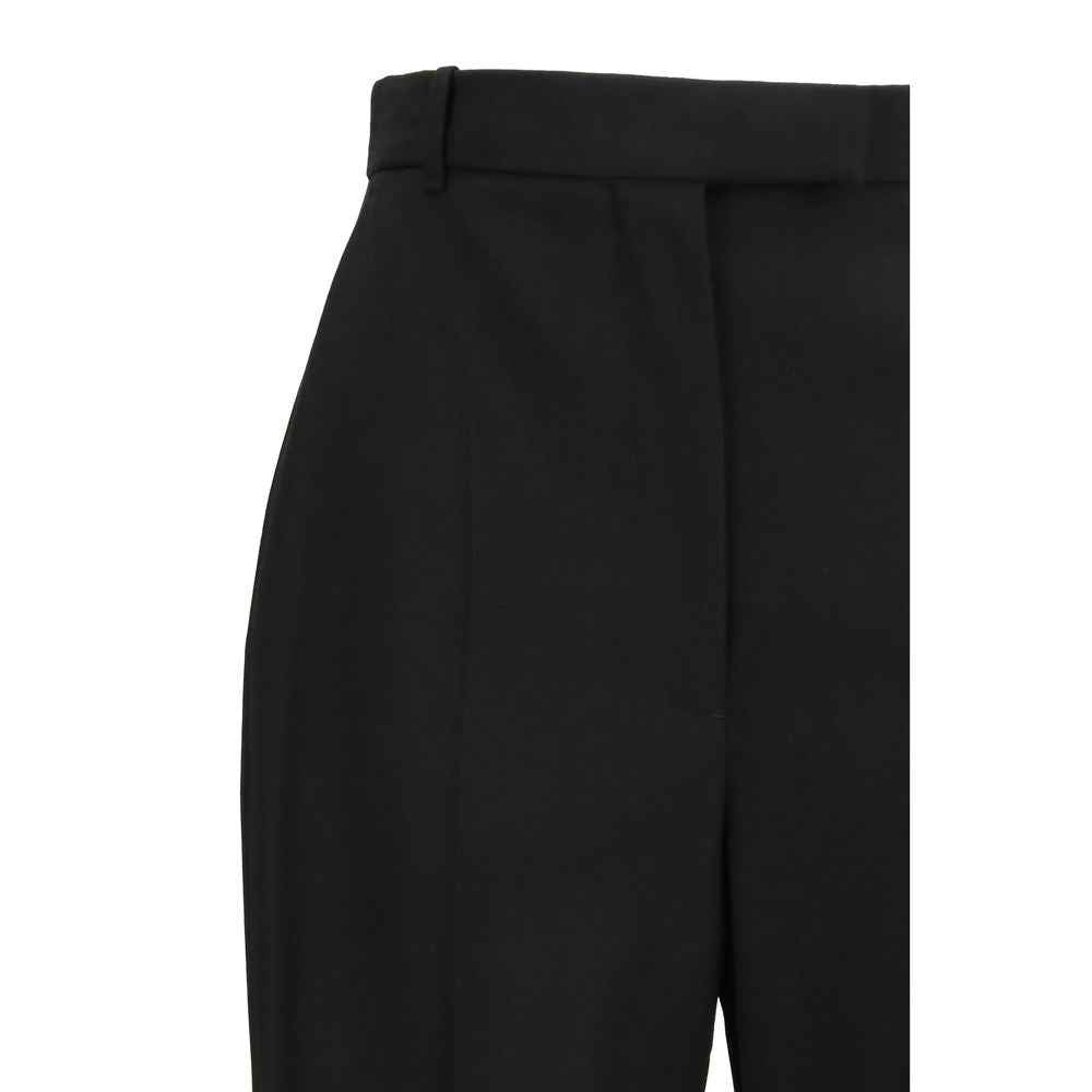 Alexander McQueen Black Cotton Dress Pants