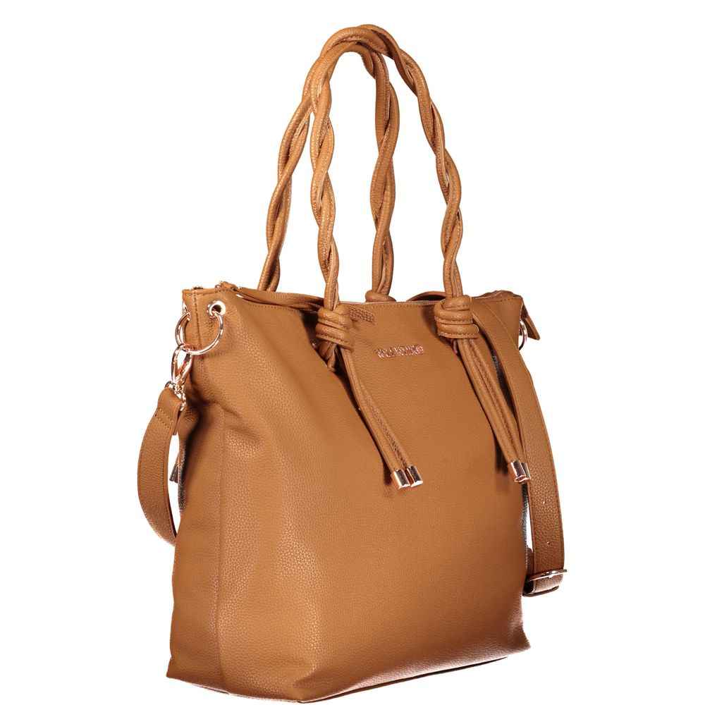 Mario Valentino "Marrone Polyurethane Womens Handbag"