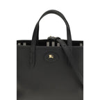 Burberry Black Calf Leather Bos Taurus Shoulder Bag