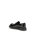 Gucci Black Calf Leather Bos Taurus Slip-On Loafers