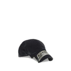 Balenciaga Black Cotton Cap (Baseball Hat)