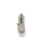 Carel Paris Beige Cotton Ballet Flats