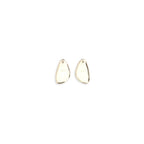 Self-Portrait Gold Brass Earrings