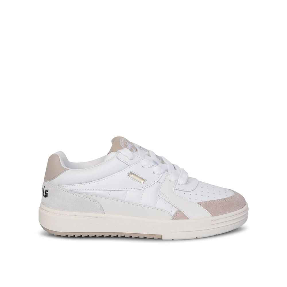 Palm Angels White Calfskin Sneakers