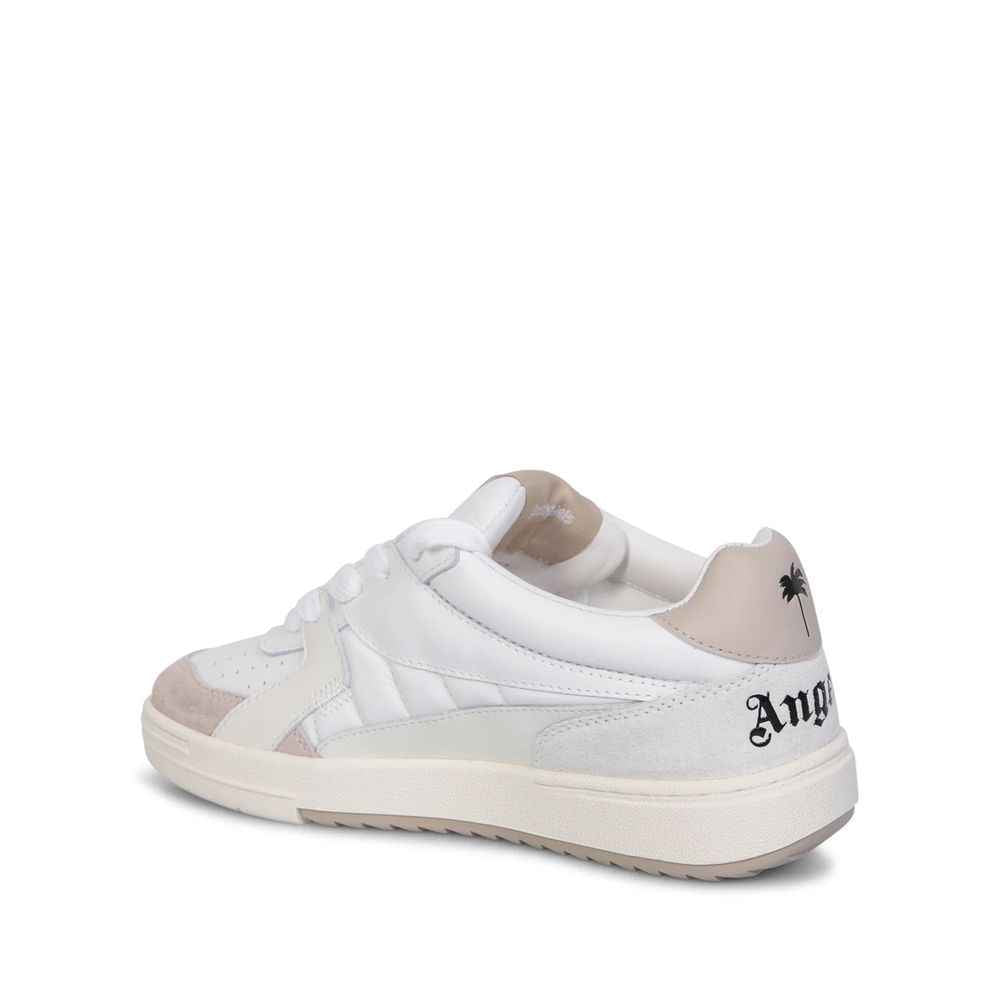 Palm Angels White Calfskin Sneakers