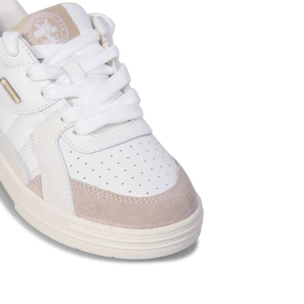 Palm Angels White Calfskin Sneakers