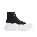 Alexander McQueen Black Canvas High Top Sneakers