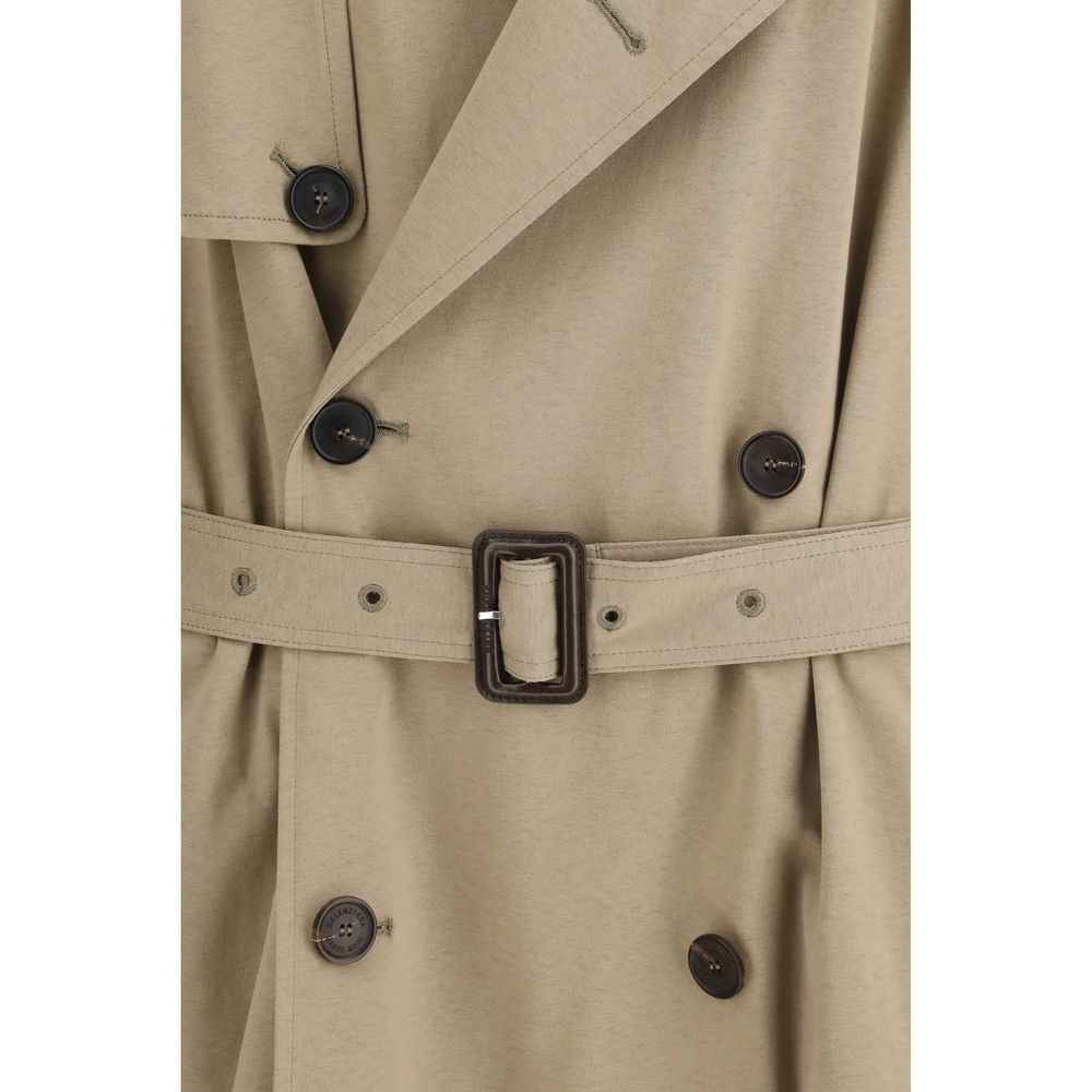 Balenciaga Beige Cotton Trench Coat