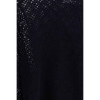 Allude Blue Fleece Wool Sweatshirt