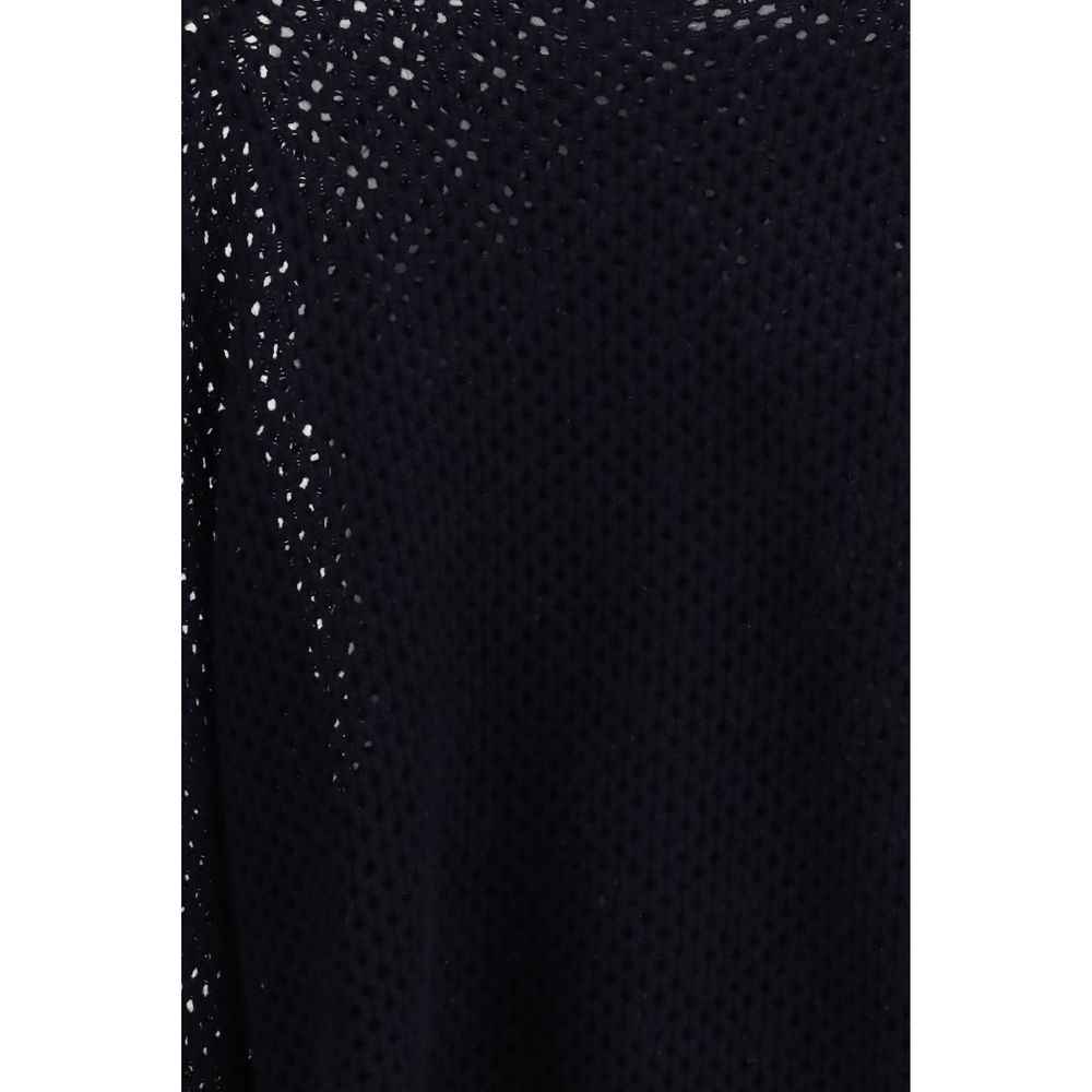 Allude Blue Fleece Wool Sweatshirt