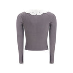 Self-Portrait Gray Viscose Shirt