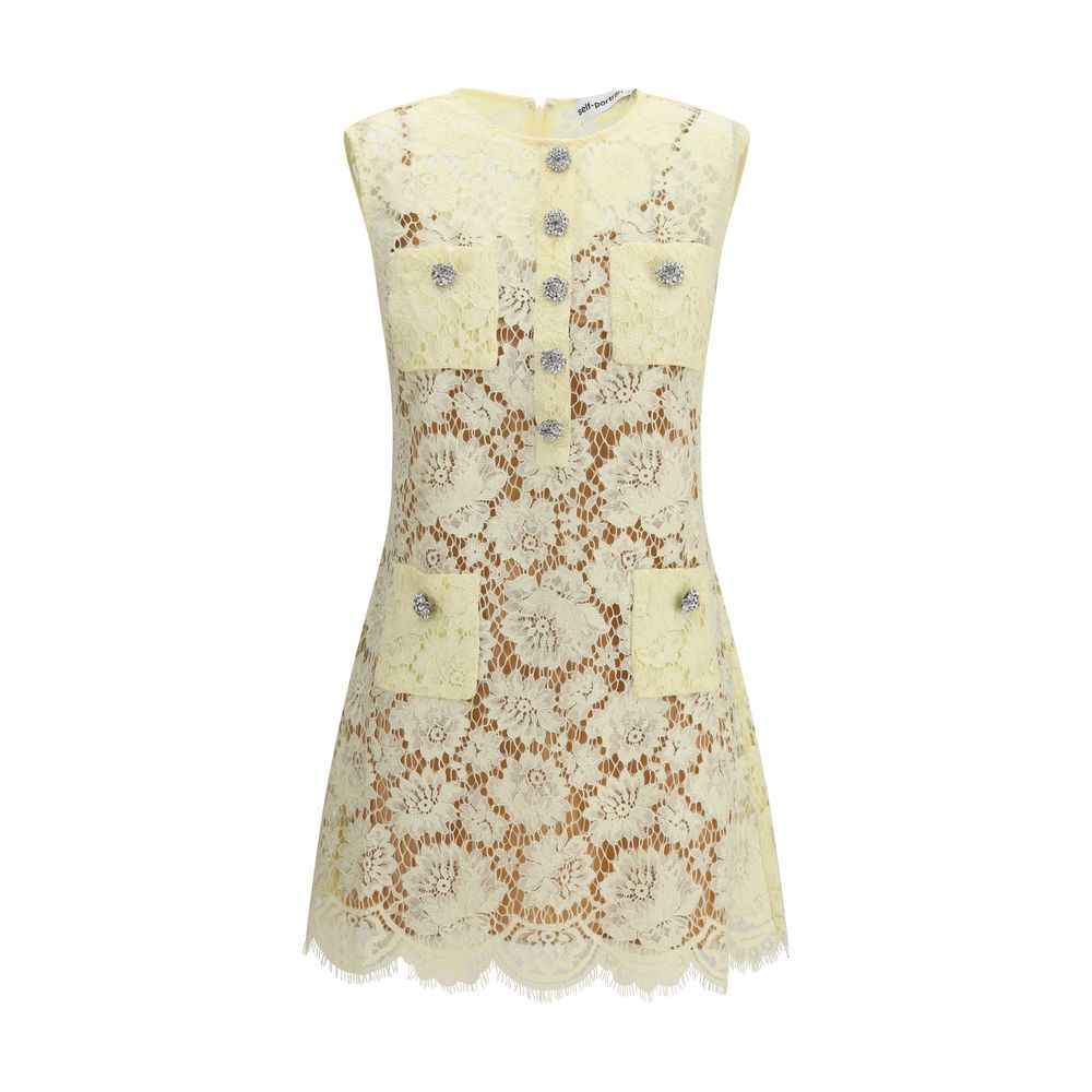 Self-Portrait Bicolor Polyamide Casual Dress