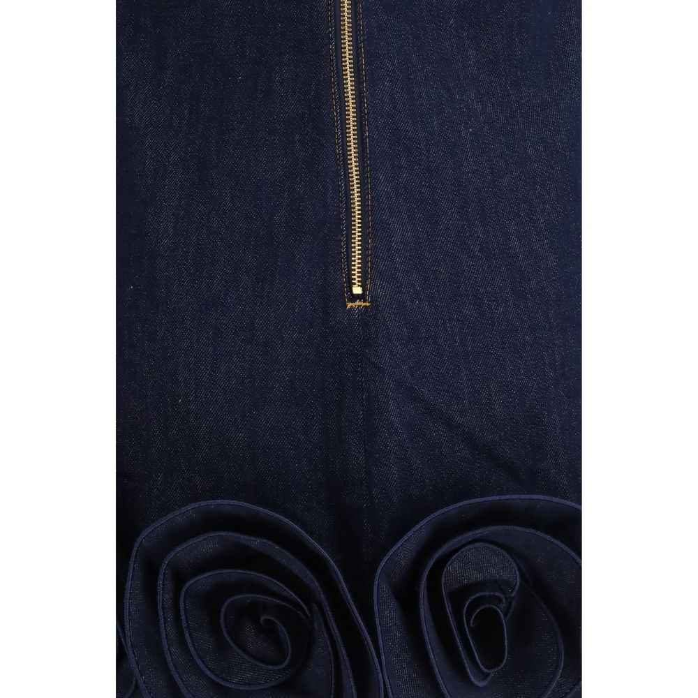 Self-Portrait Blue Cotton Casual Dress