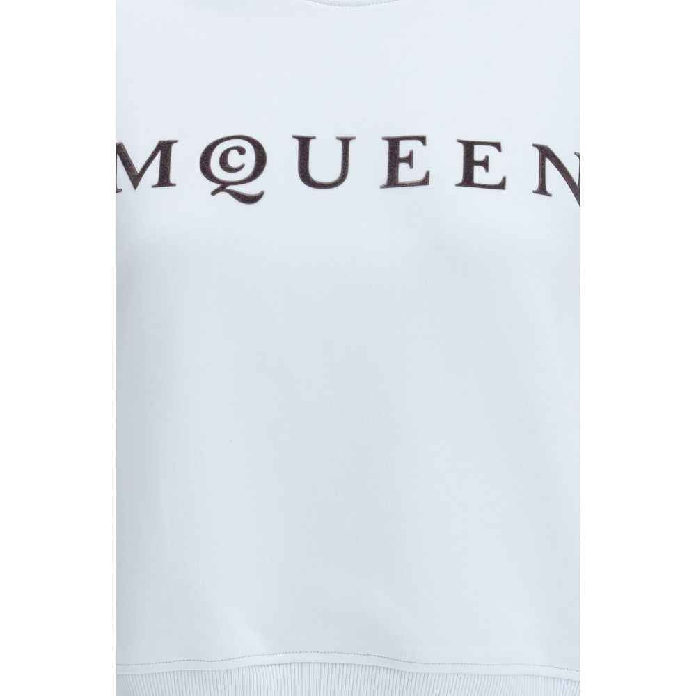 Alexander McQueen Light Blue Cotton Sweatshirt