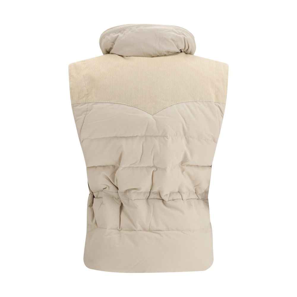 Marant Etoile Beige Polyamide Sleveless Jacket