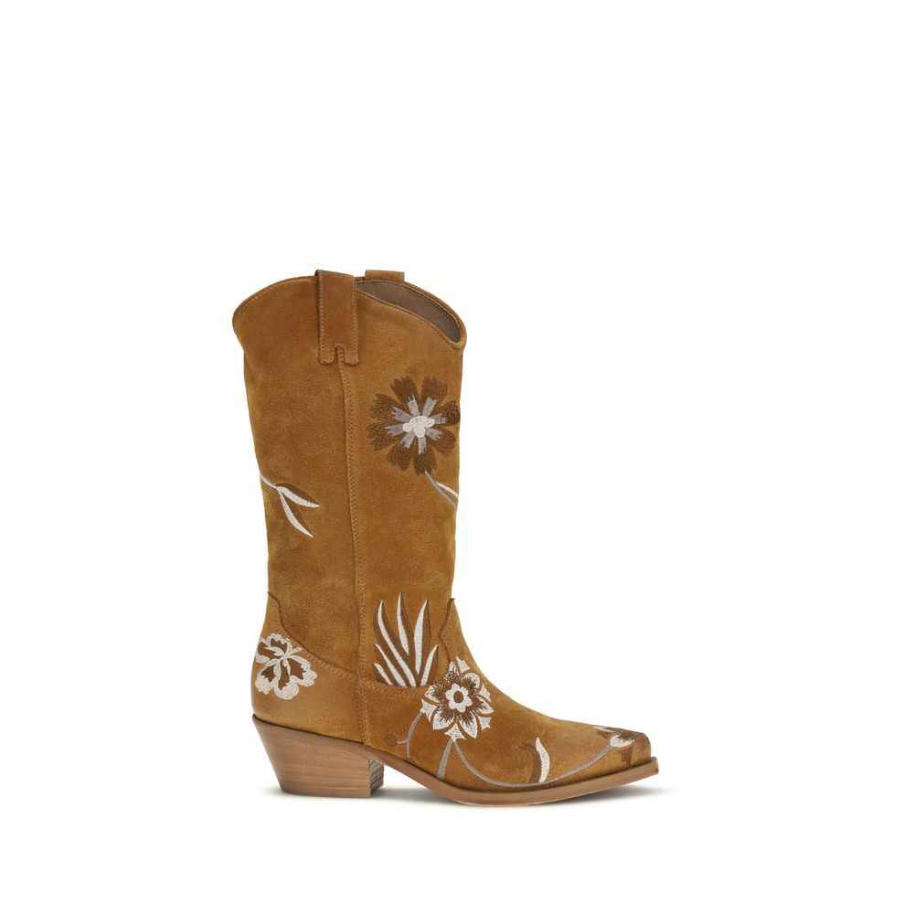 P.A.R.O.S.H. Brown Calf Leather Bos Taurus Shoes