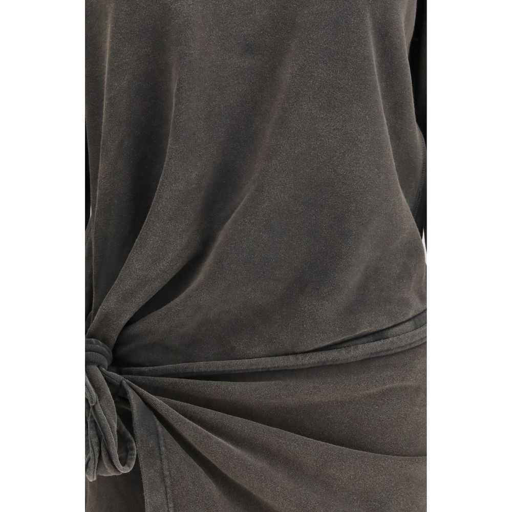 Marant Etoile Gray Cotton Casual Dress