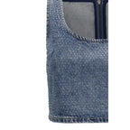 Self-Portrait Blue Denim Shirt