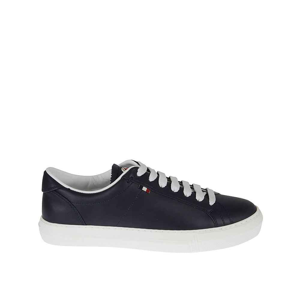 Moncler Blue Calfskin Low Top Sneakers
