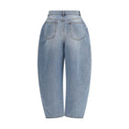 Rohe Blue Cotton Straight-Leg Jeans