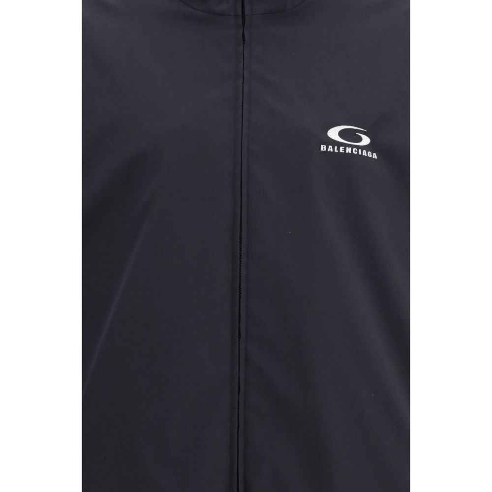 Balenciaga Black Polyester Shell Jacket