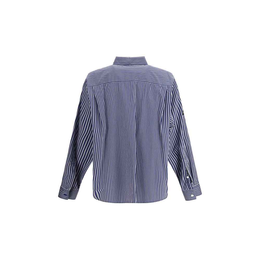 Balenciaga Blue Cotton Pattern Shirt