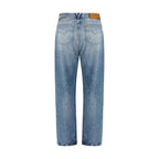 Versace Light Blue Cotton Jeans Denim