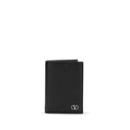 Valentino Garavani Black Calf Leather Bos Taurus Wallet