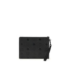 MCM Black Calf Leather Bos Taurus Clutch Bag